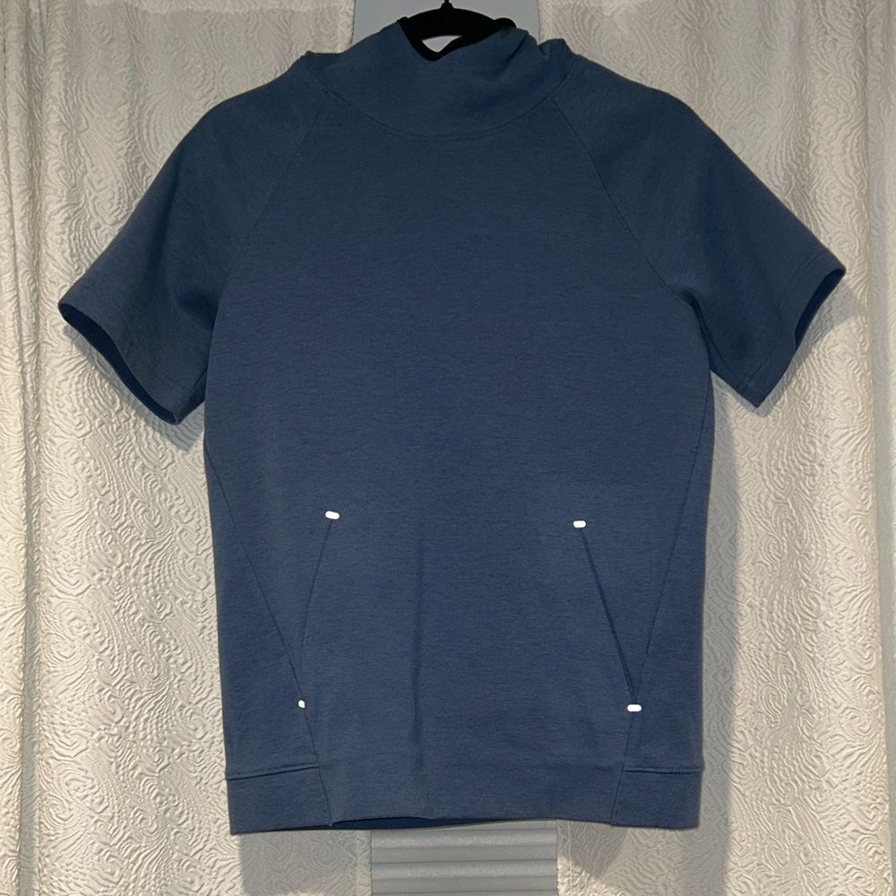 Old Navy Active Blue Dynamic Fleece Pullover Short Sleeve Hoodie Youth XL